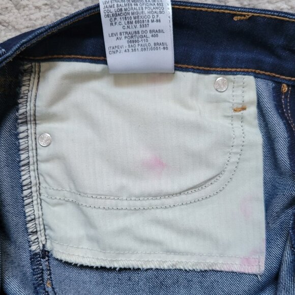 Levi's Jeans Women's Dark Blue Slight Curve Classic Straight Leg 6/28 - Picture 14 of 14